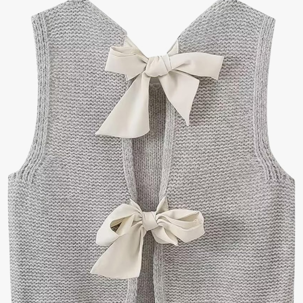 Crop Knit Vest